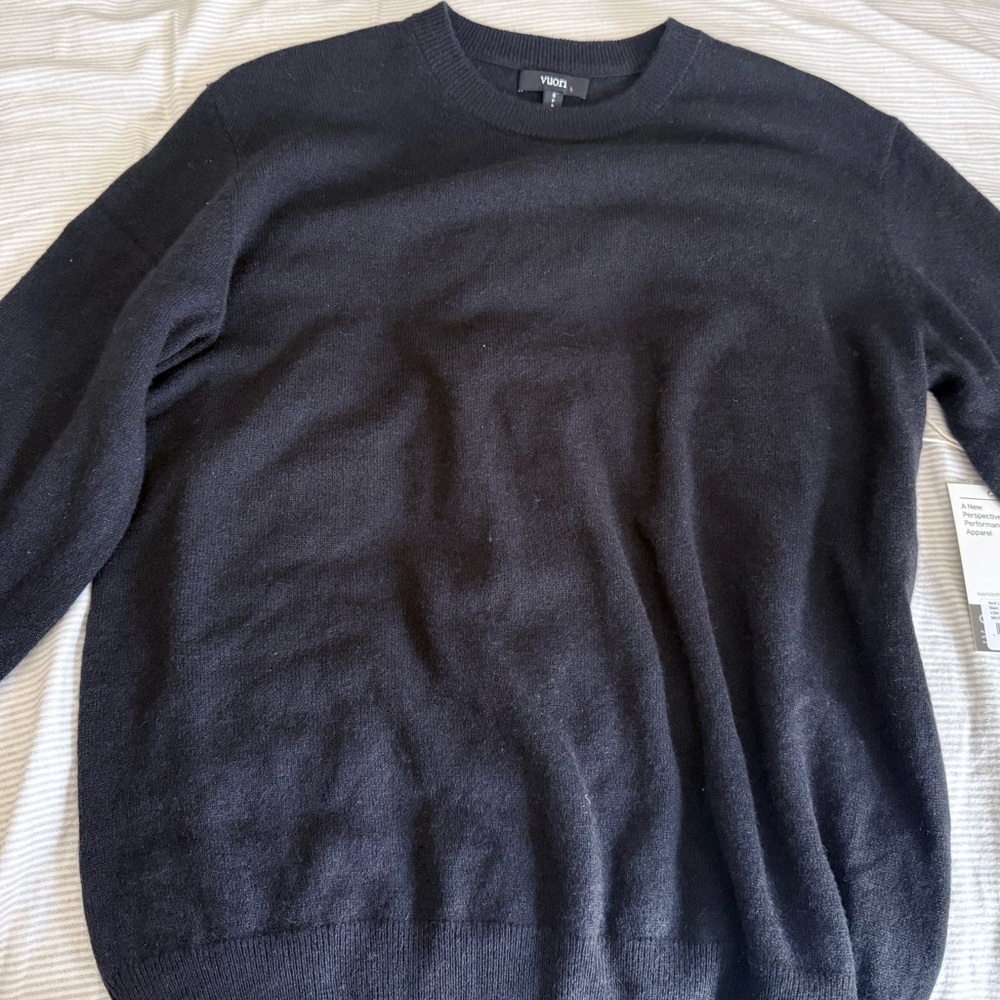 Vuori Men's Berik Cashmere Sweater - Black